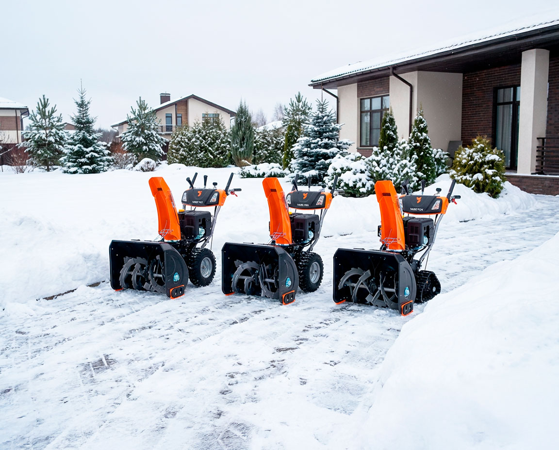 Выбор снегоуборщика бензинового профессионального для участка до 40 соток